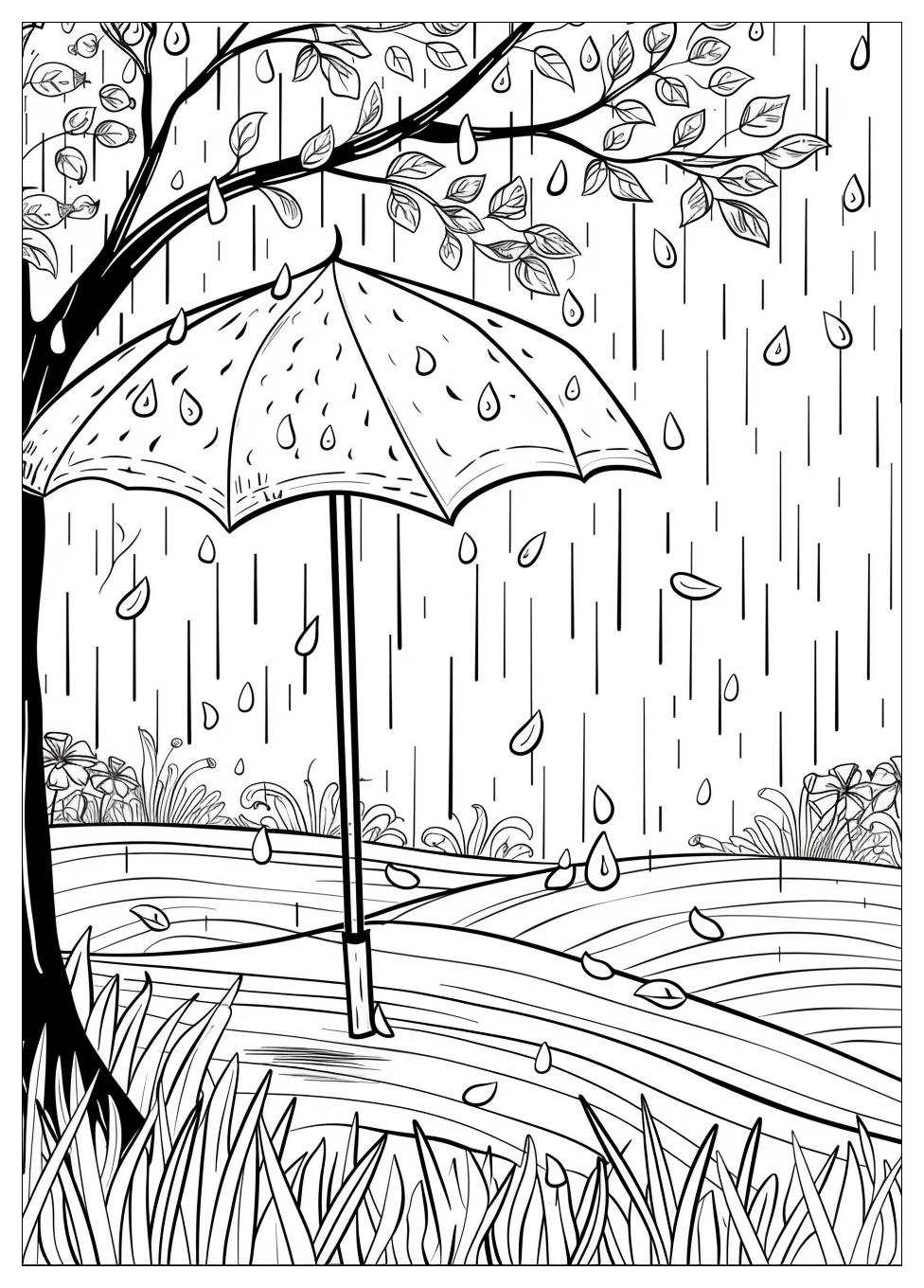 Rain Coloring Pages-15