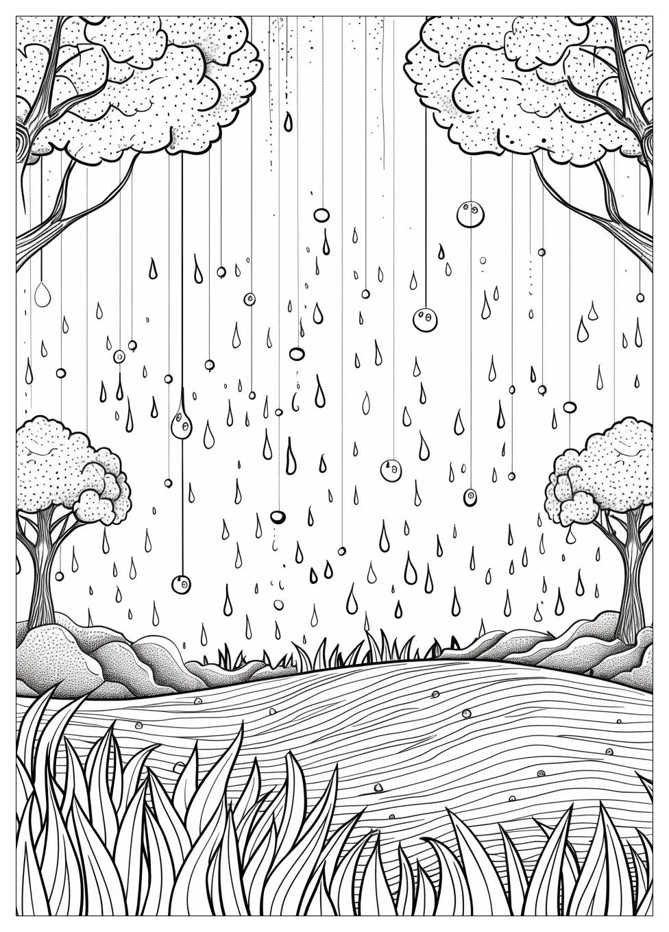 Rain Coloring Pages-16