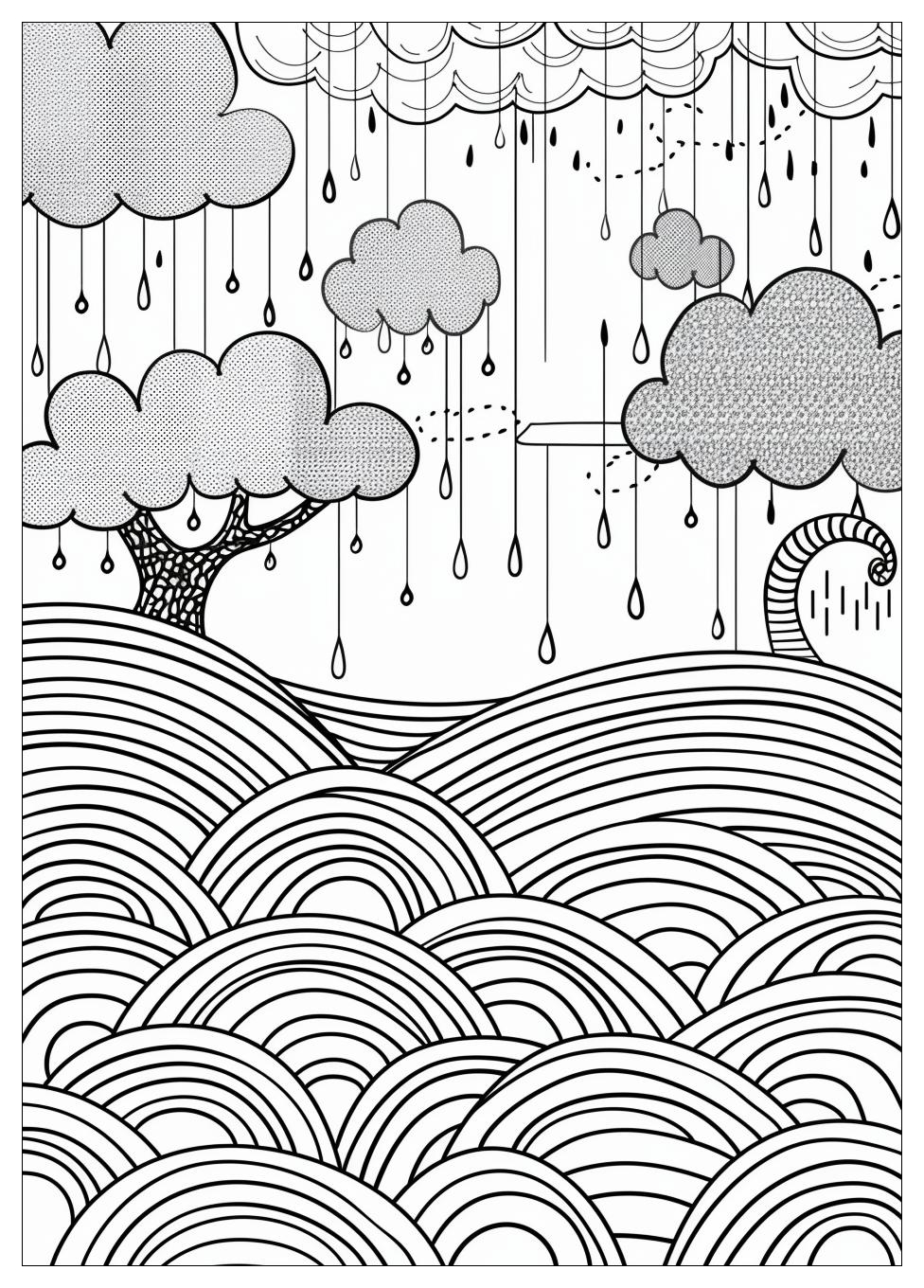 Rain Coloring Pages-17