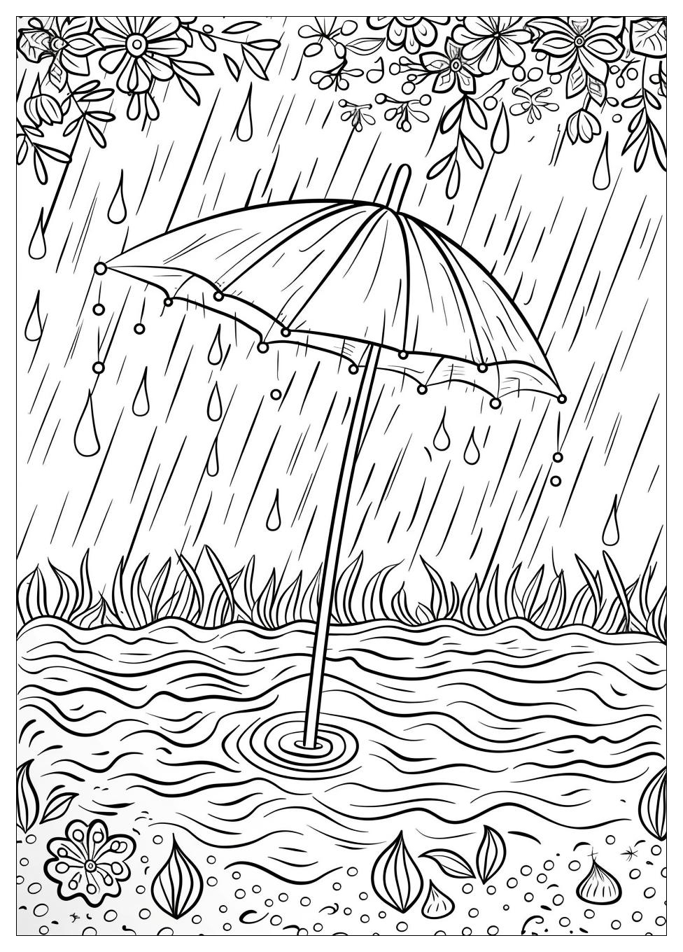 Rain Coloring Pages-19