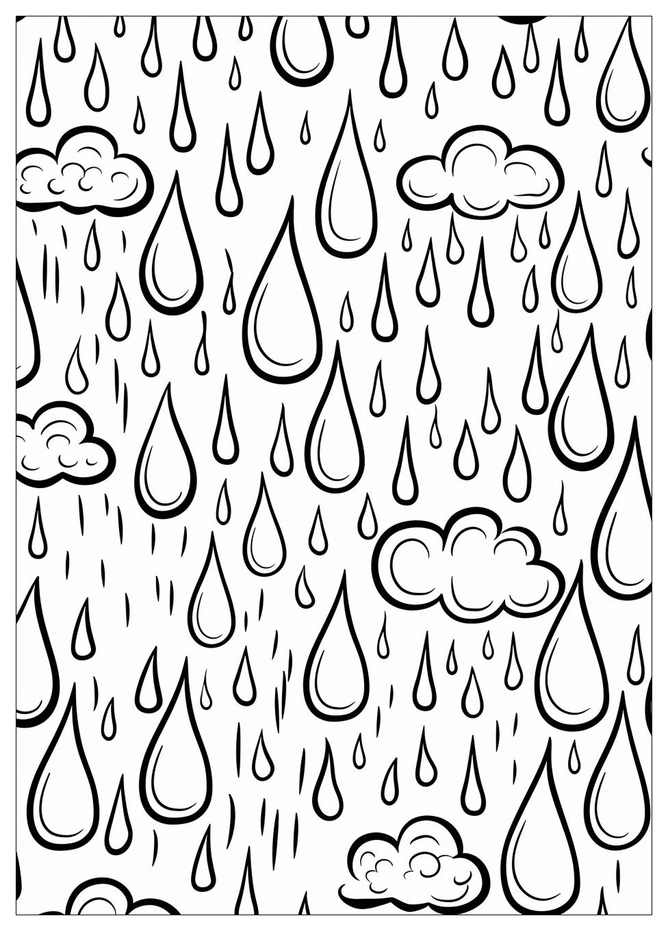 Rain Coloring Pages-2