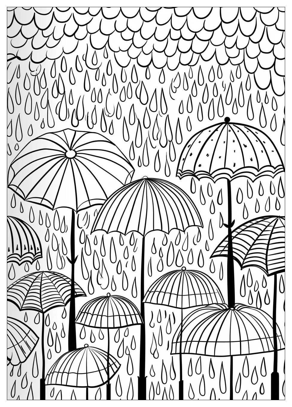 Rain Coloring Pages-4