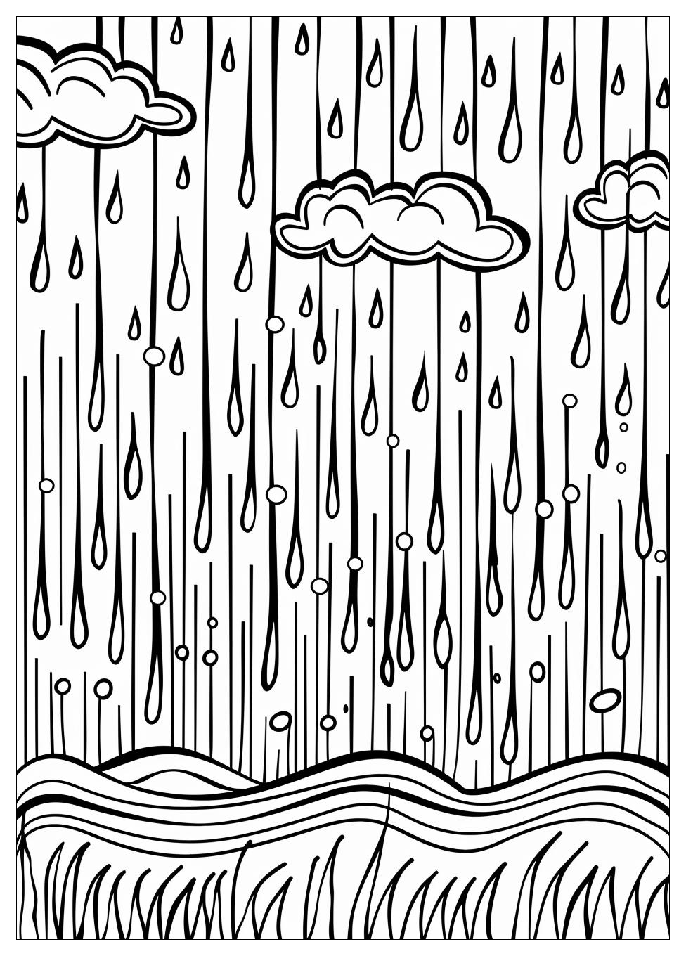 Rain Coloring Pages-6