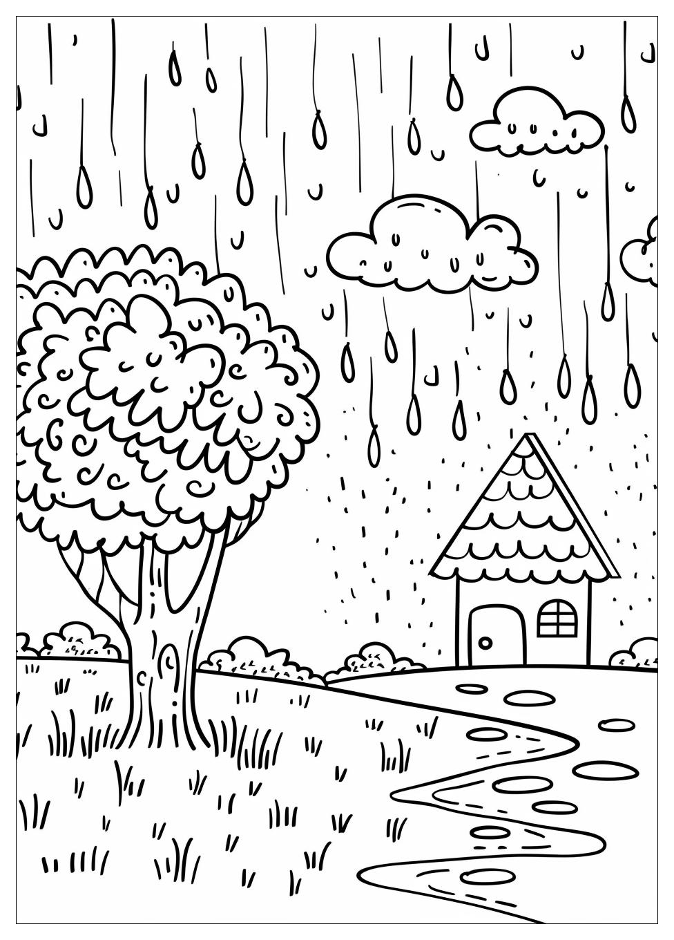 Rain Coloring Pages-9
