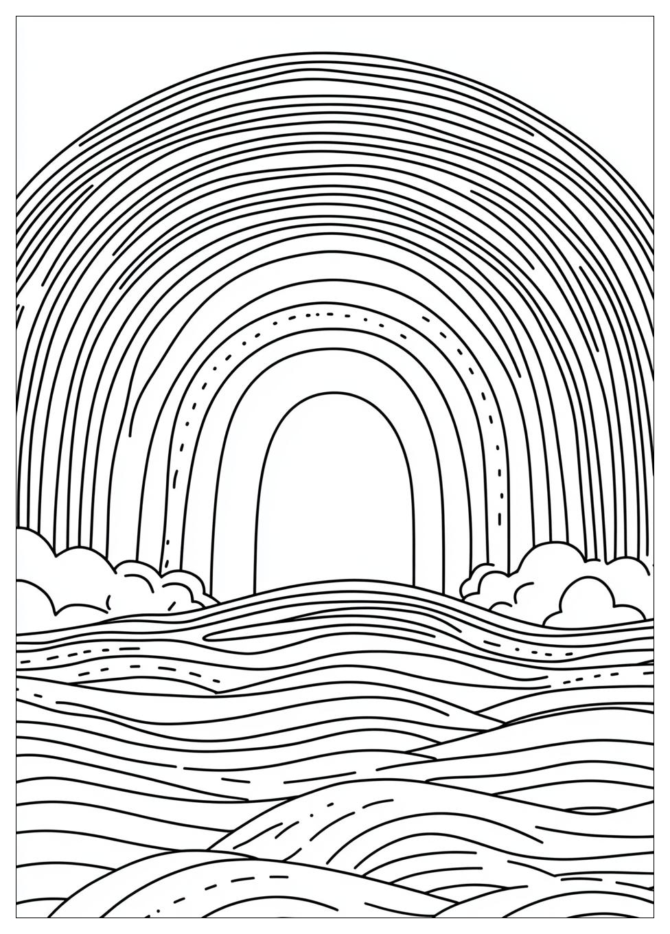 Rainbow Coloring Pages-1