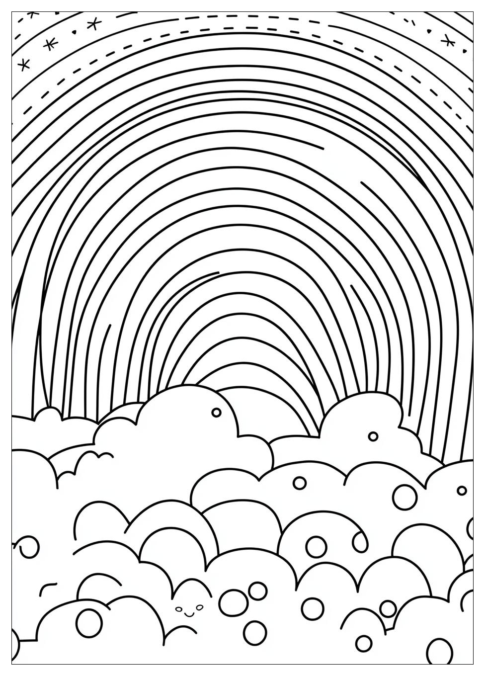 Rainbow Coloring Pages-2