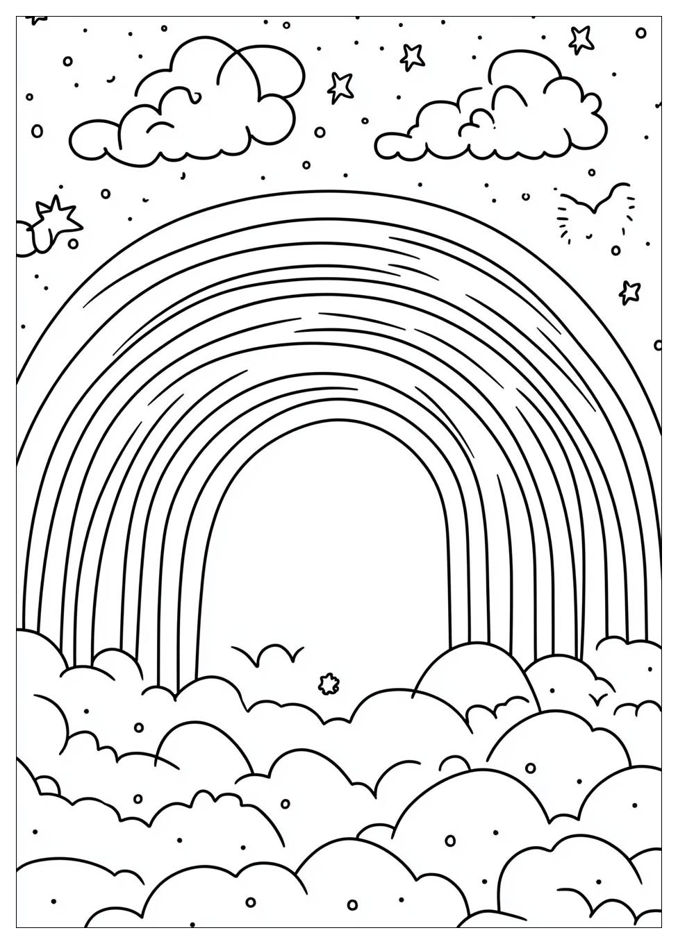 Rainbow Coloring Pages-3