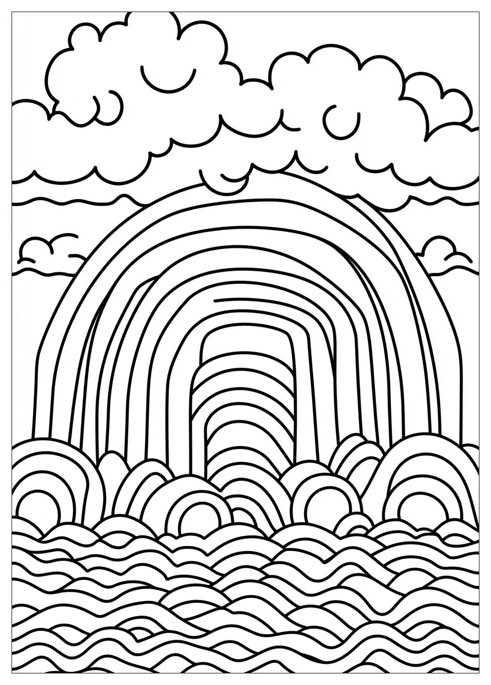 Rainbow Coloring Pages-7