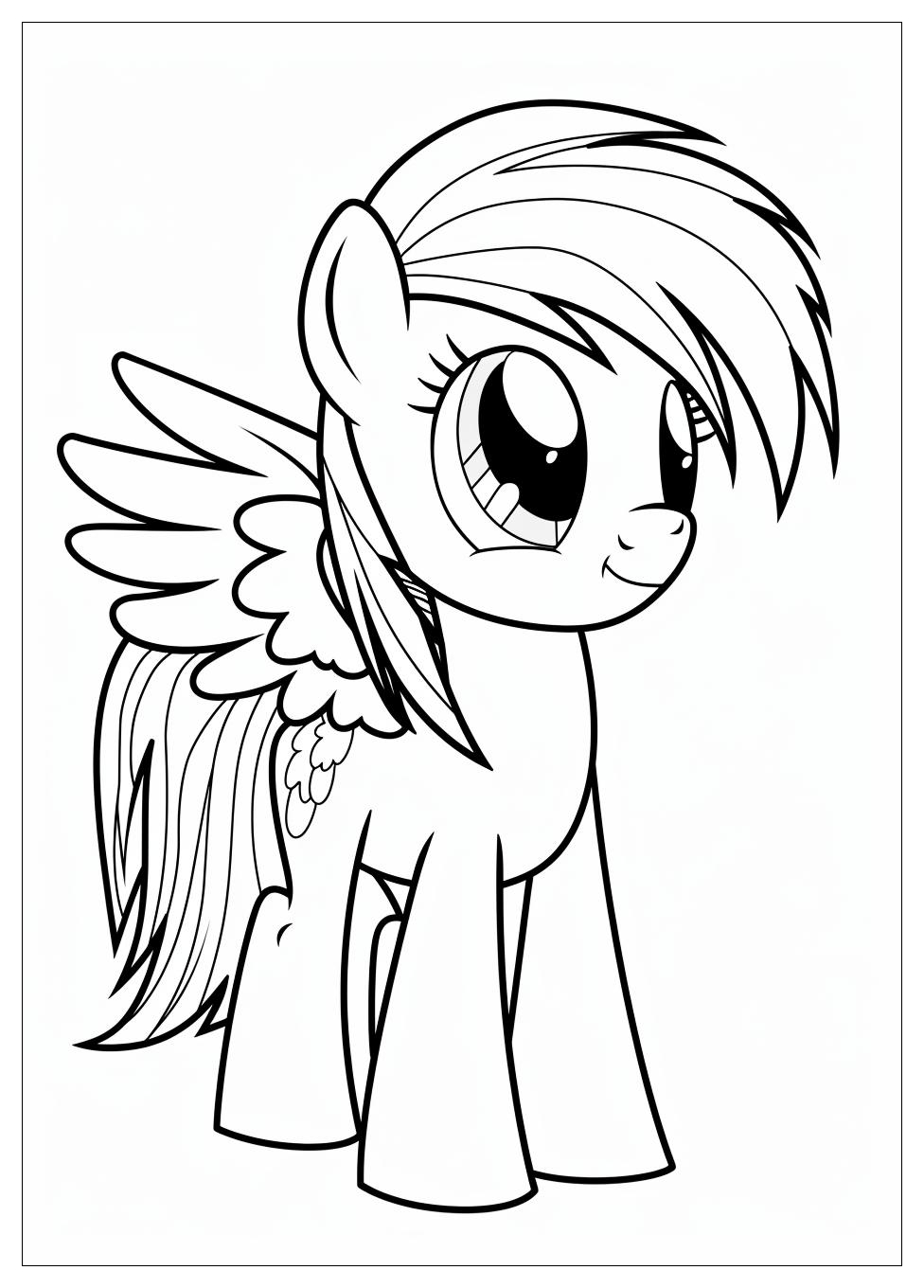 Rainbow Dash Coloring Pages-11