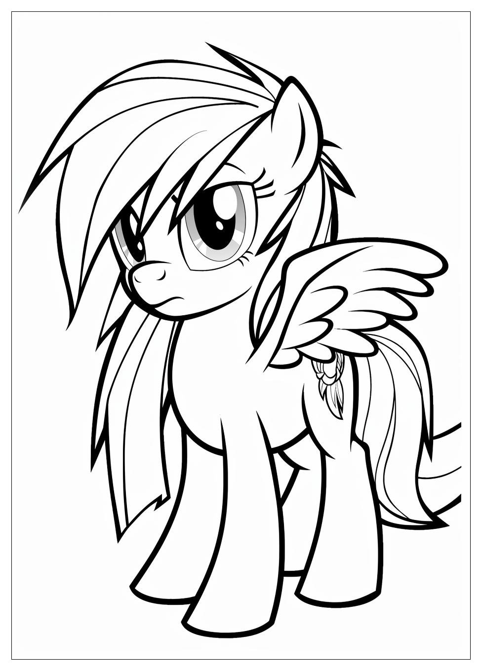 Rainbow Dash Coloring Pages-12