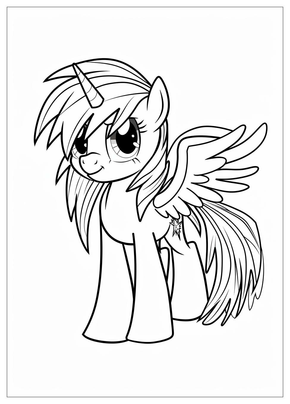 Rainbow Dash Coloring Pages-13
