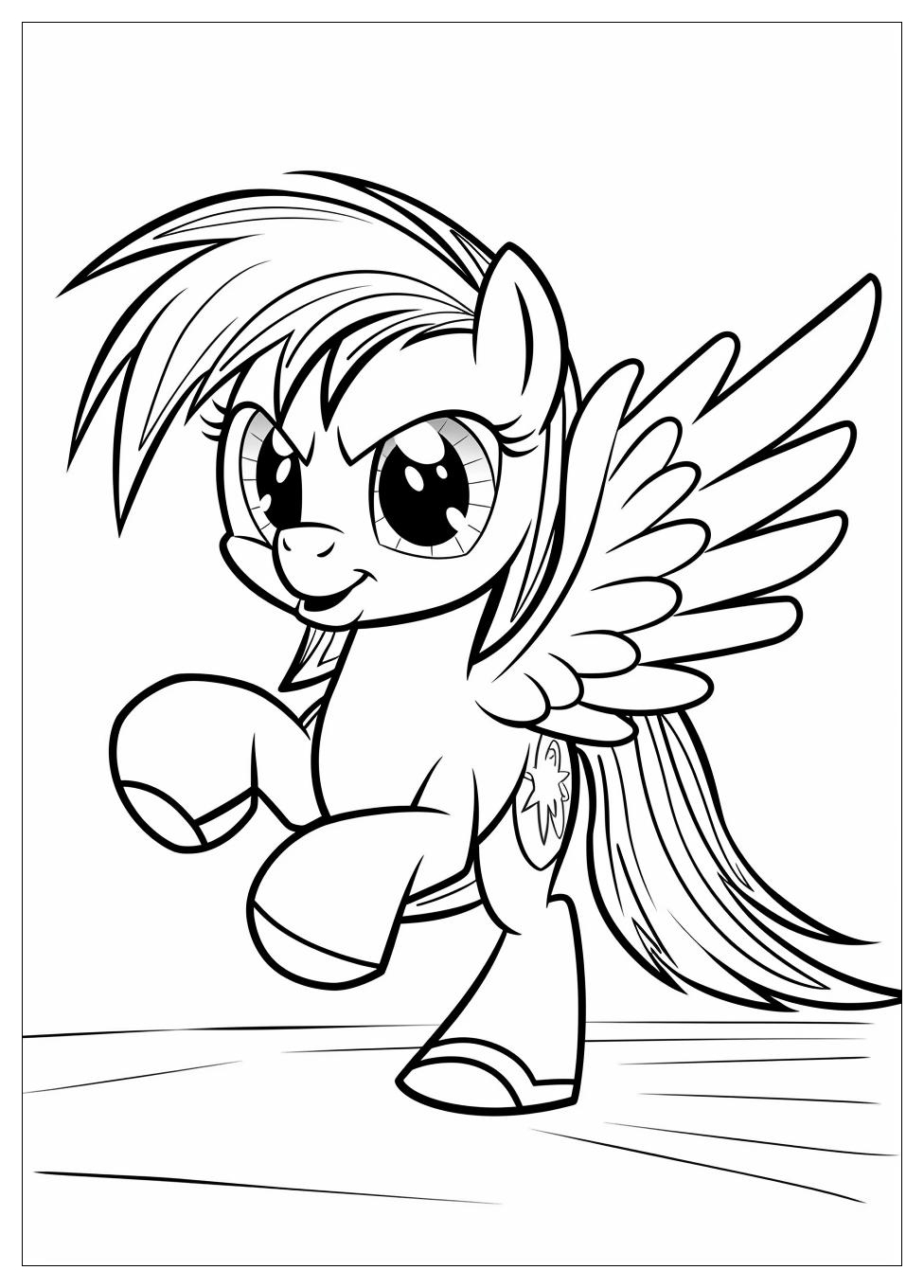 Rainbow Dash Coloring Pages-14