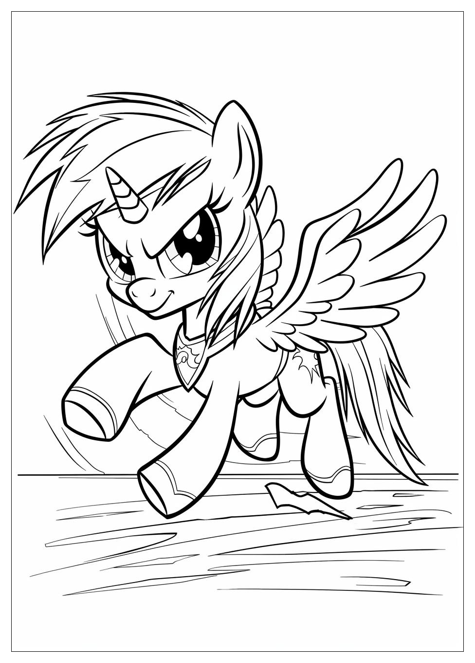 Rainbow Dash Coloring Pages-15