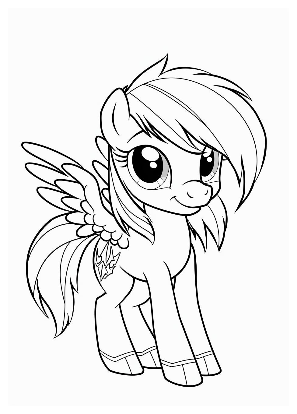 Rainbow Dash Coloring Pages-19