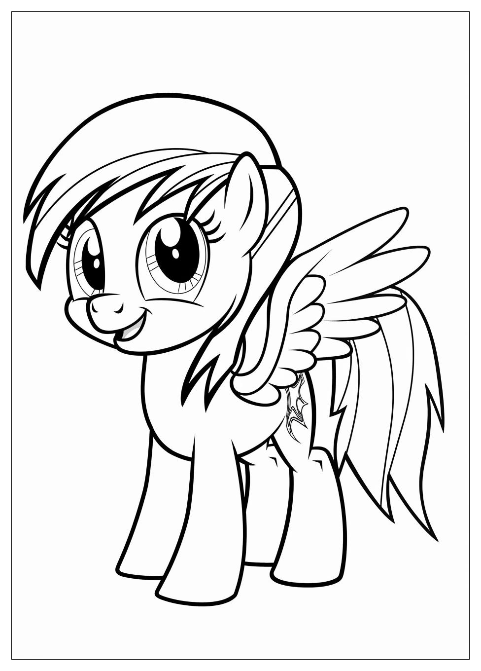 Rainbow Dash Coloring Pages-2