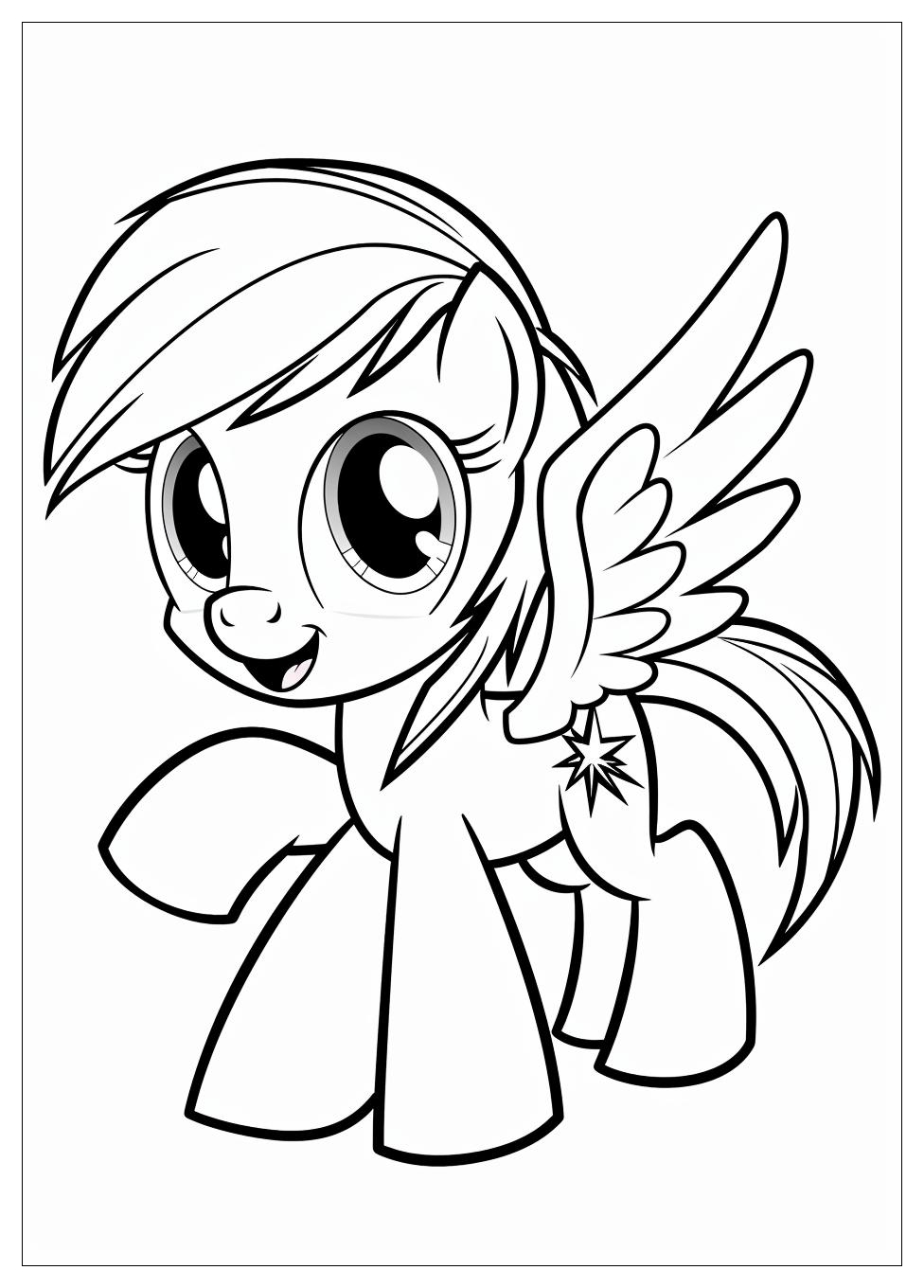 Rainbow Dash Coloring Pages-3