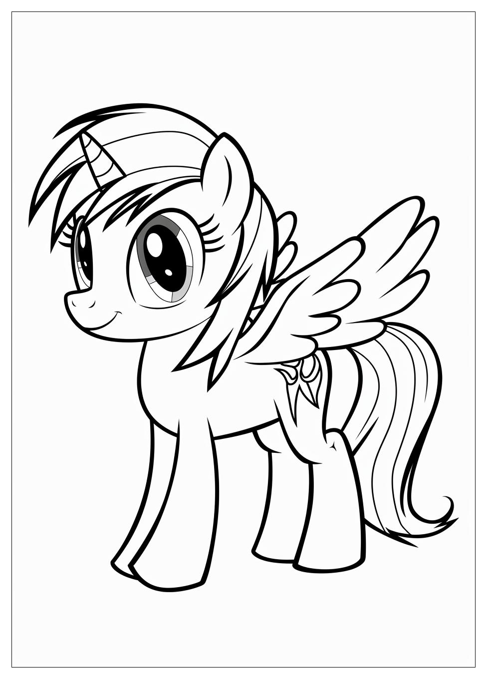 Rainbow Dash Coloring Pages-4