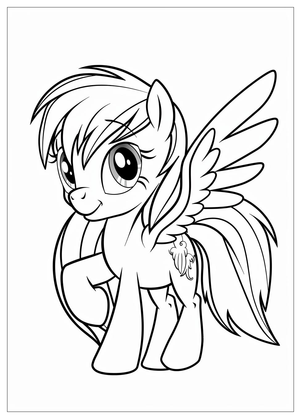 Rainbow Dash Coloring Pages-5