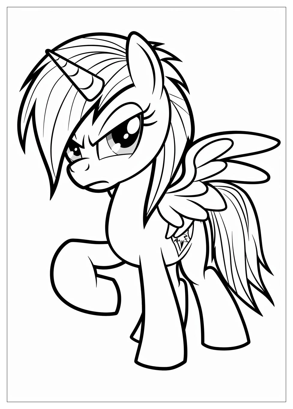 Rainbow Dash Coloring Pages-7