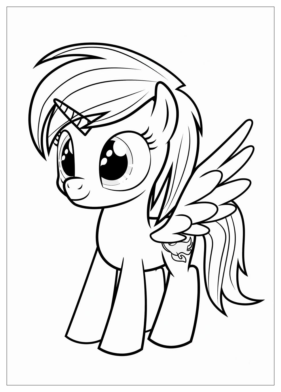 Rainbow Dash Coloring Pages-8