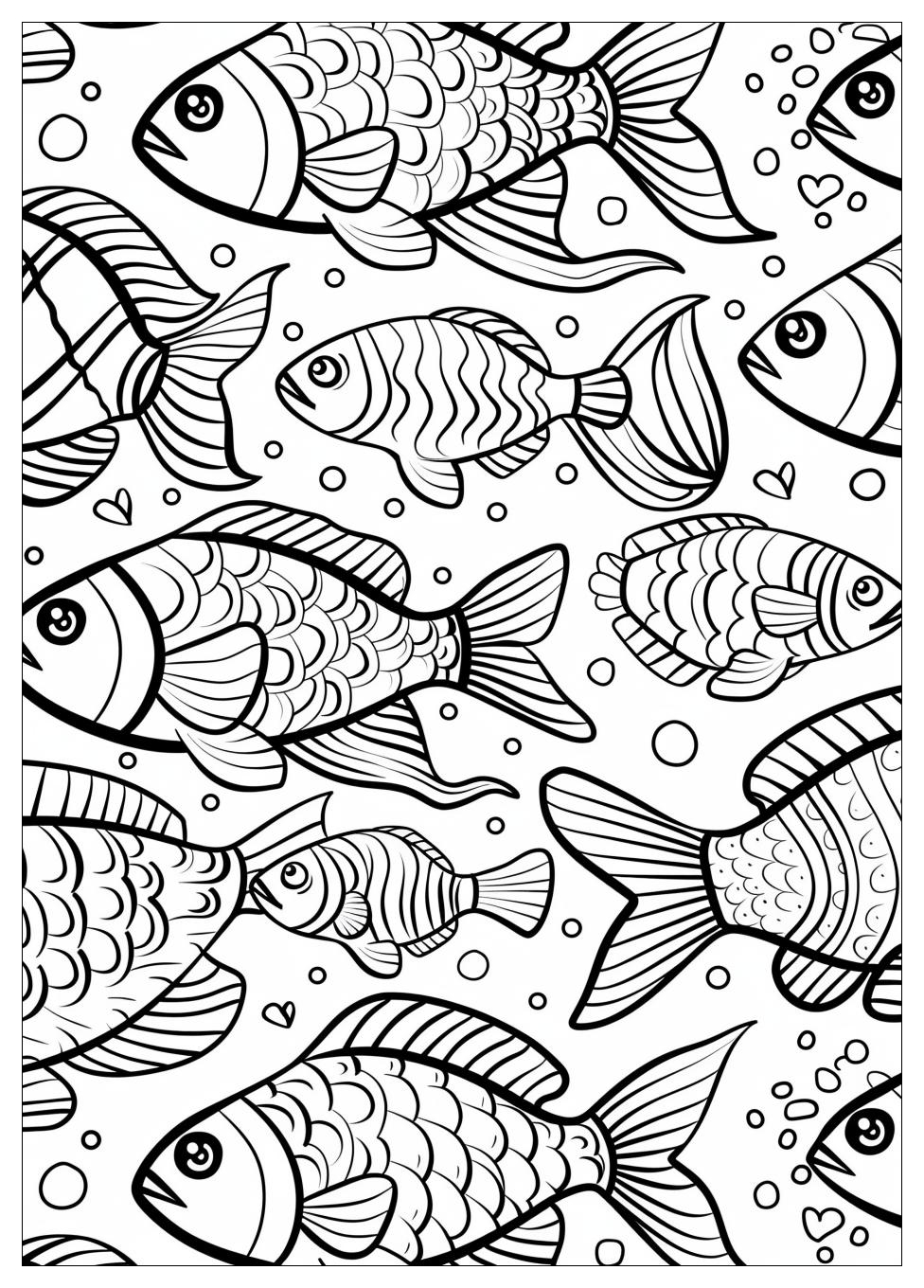 Rainbow Fish Coloring Pages-3