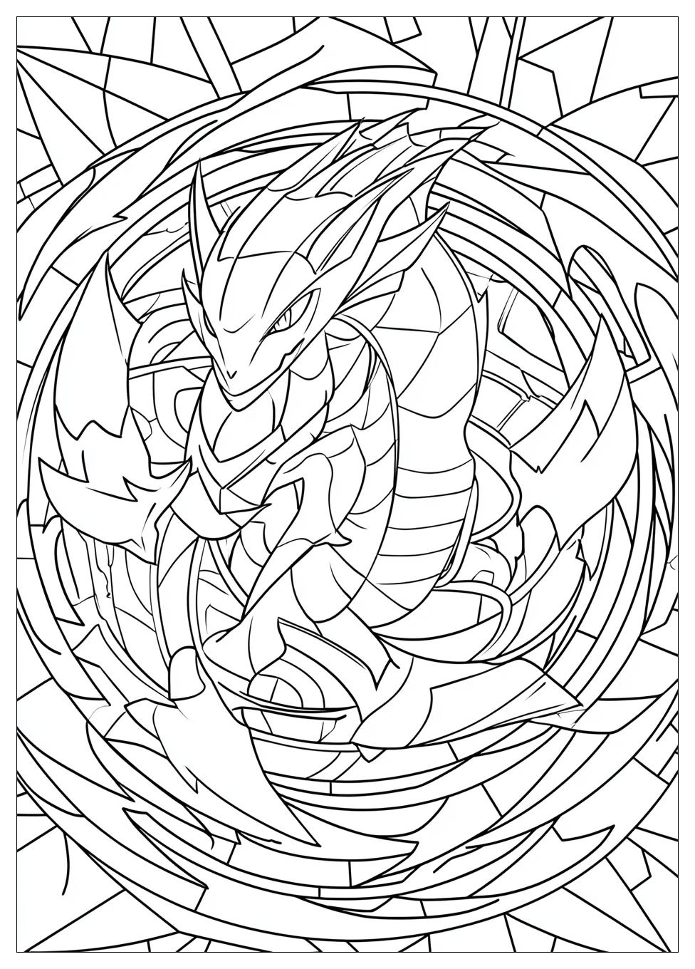 Rayquaza Coloring Pages-1