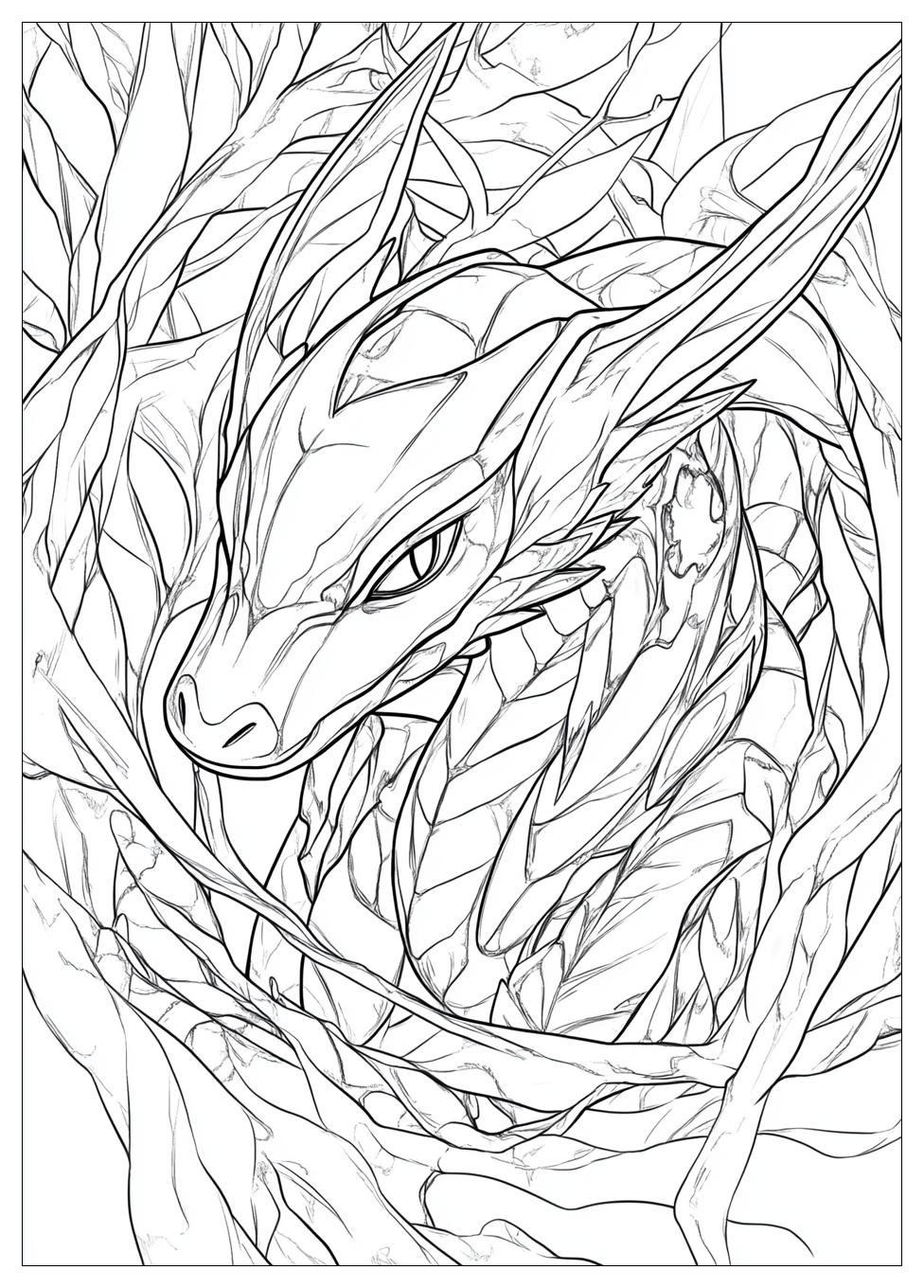Rayquaza Coloring Pages-13