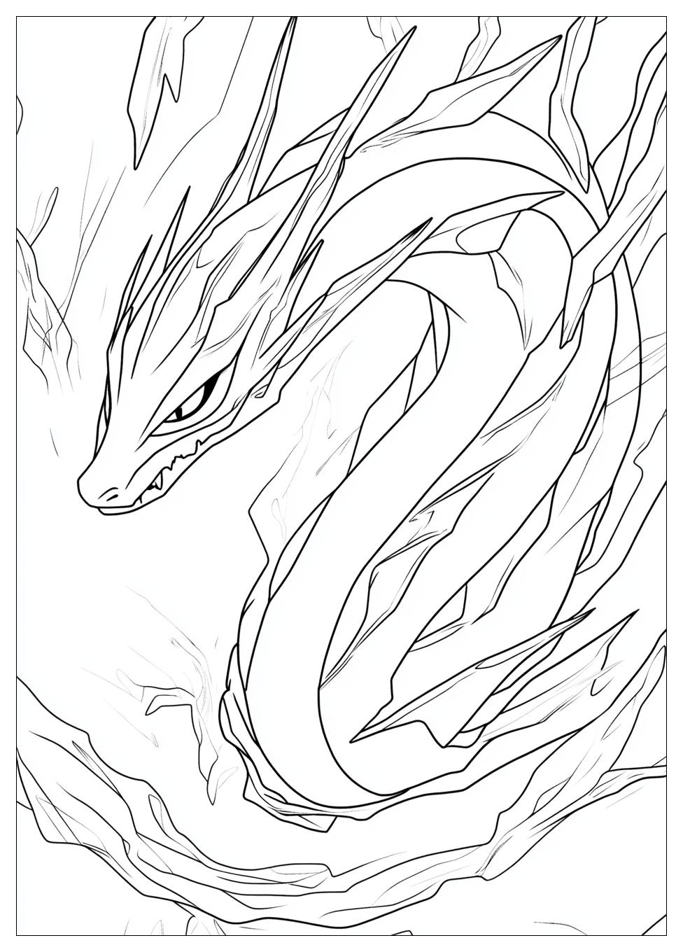 Rayquaza Coloring Pages-19