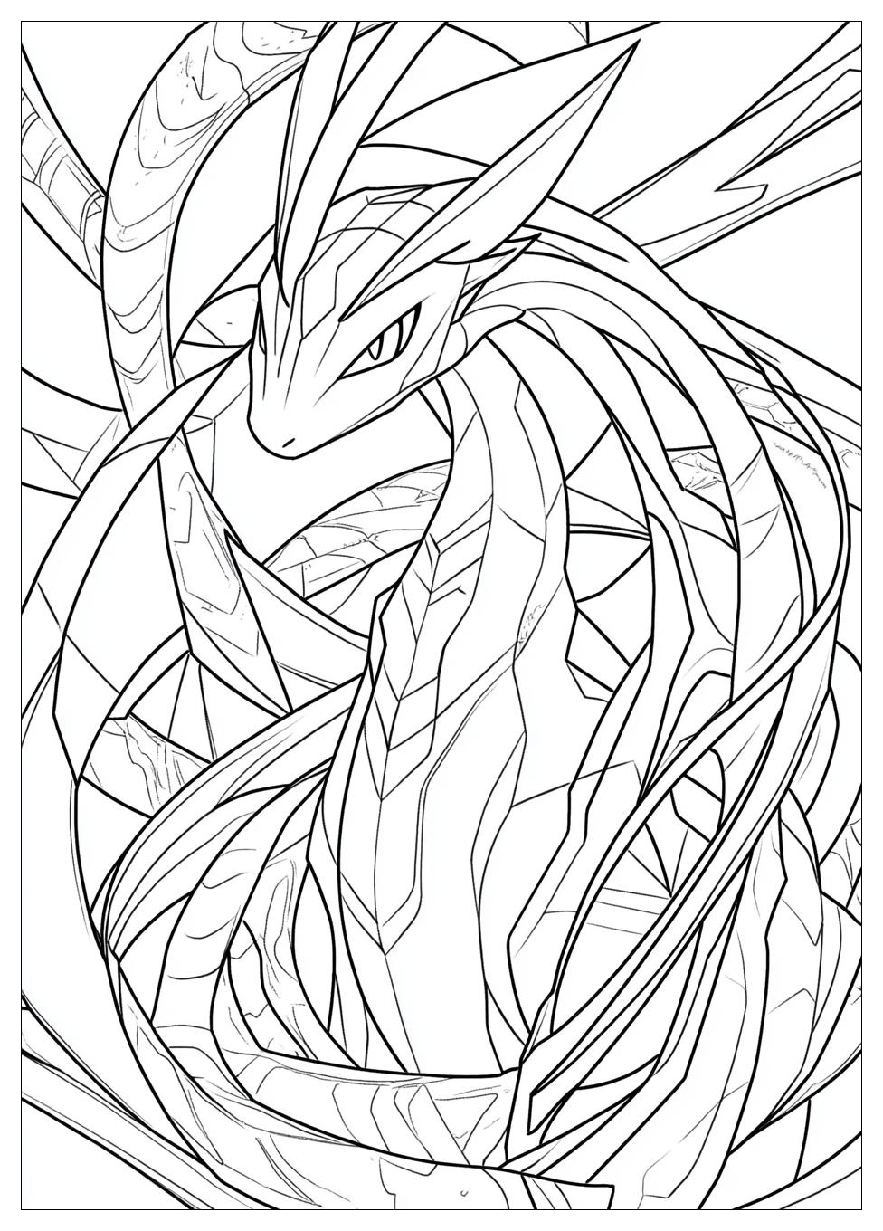 Rayquaza Coloring Pages-2