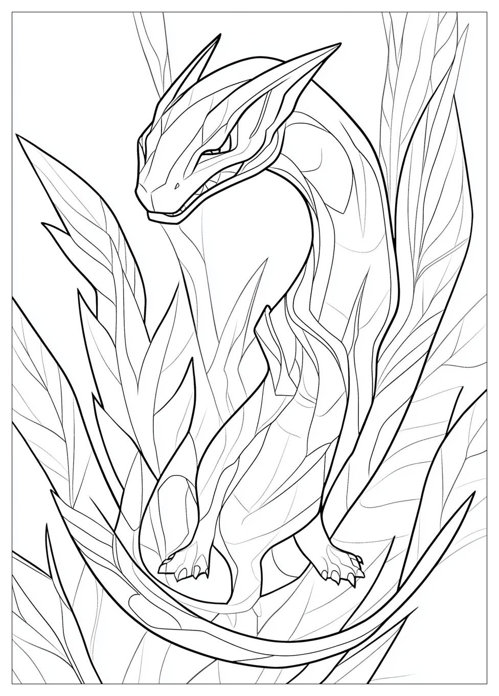 Rayquaza Coloring Pages-4