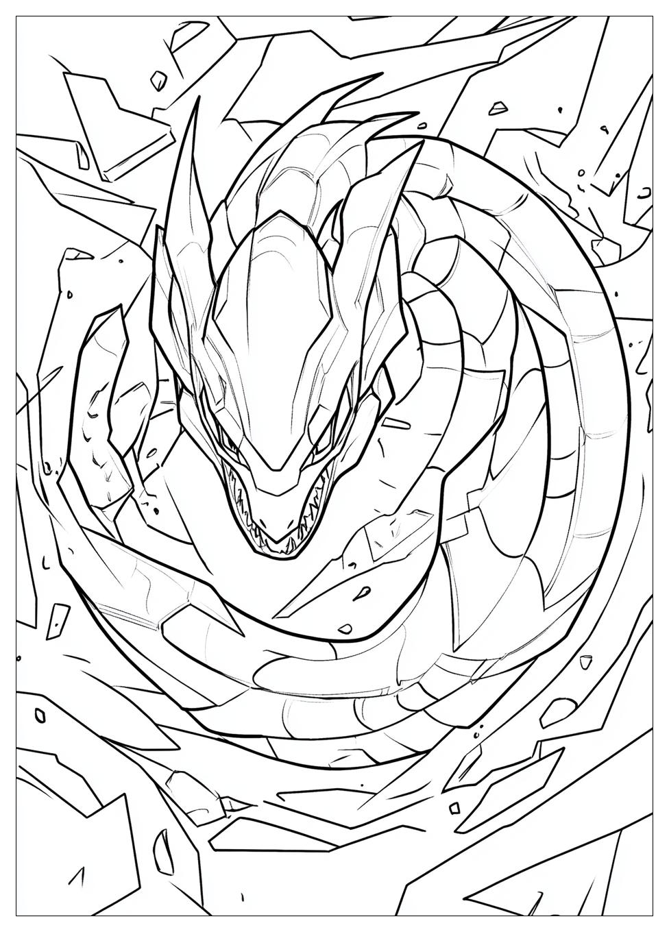 Rayquaza Coloring Pages-5