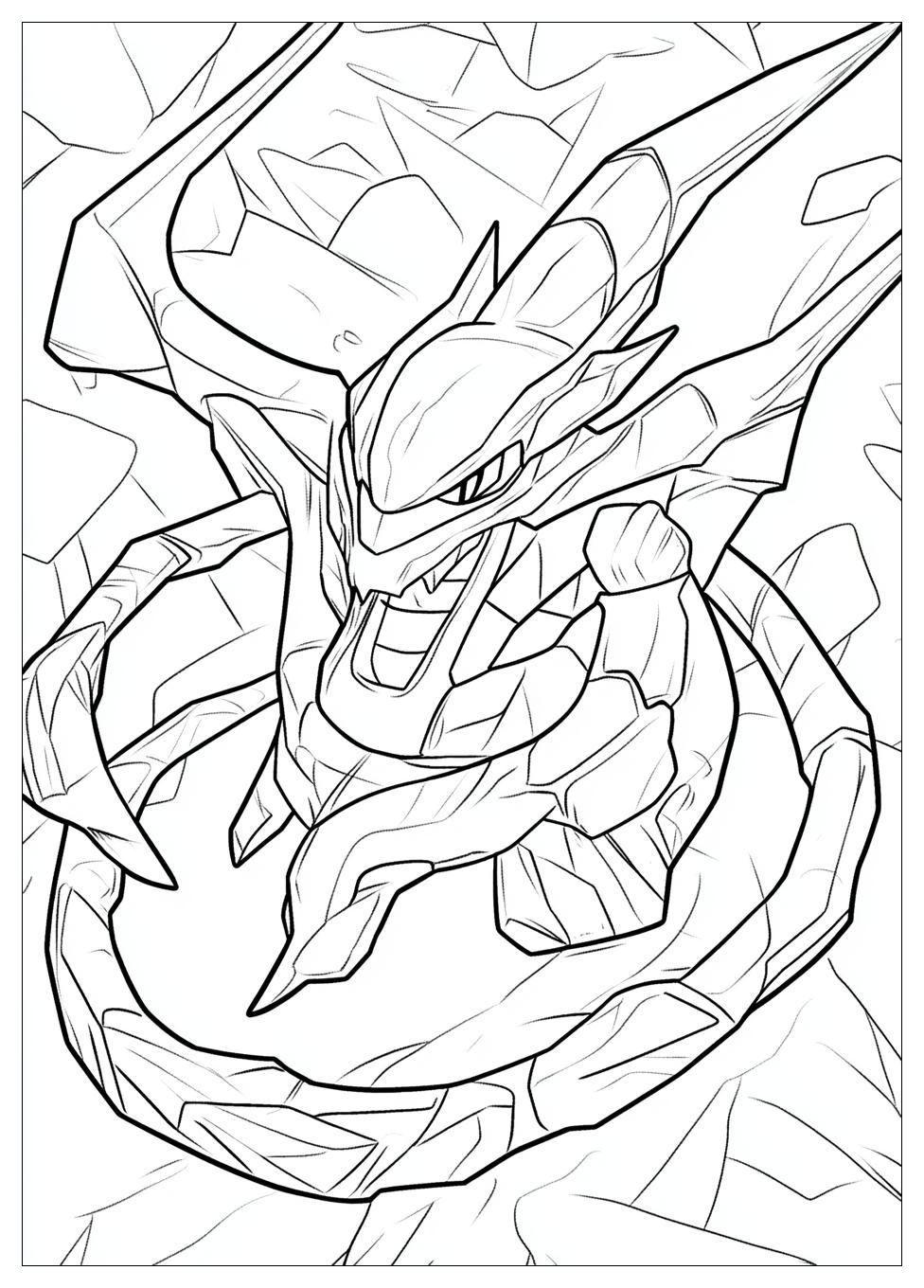 Rayquaza Coloring Pages-8
