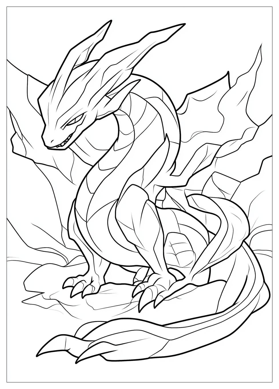 Rayquaza Coloring Pages-9