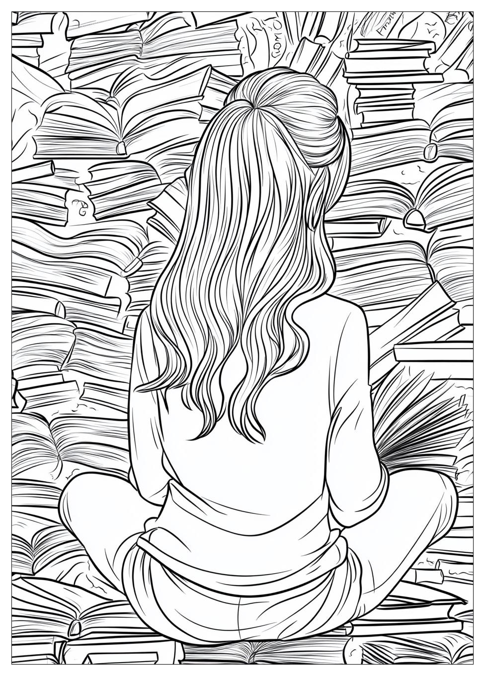 Reading Coloring Pages-16