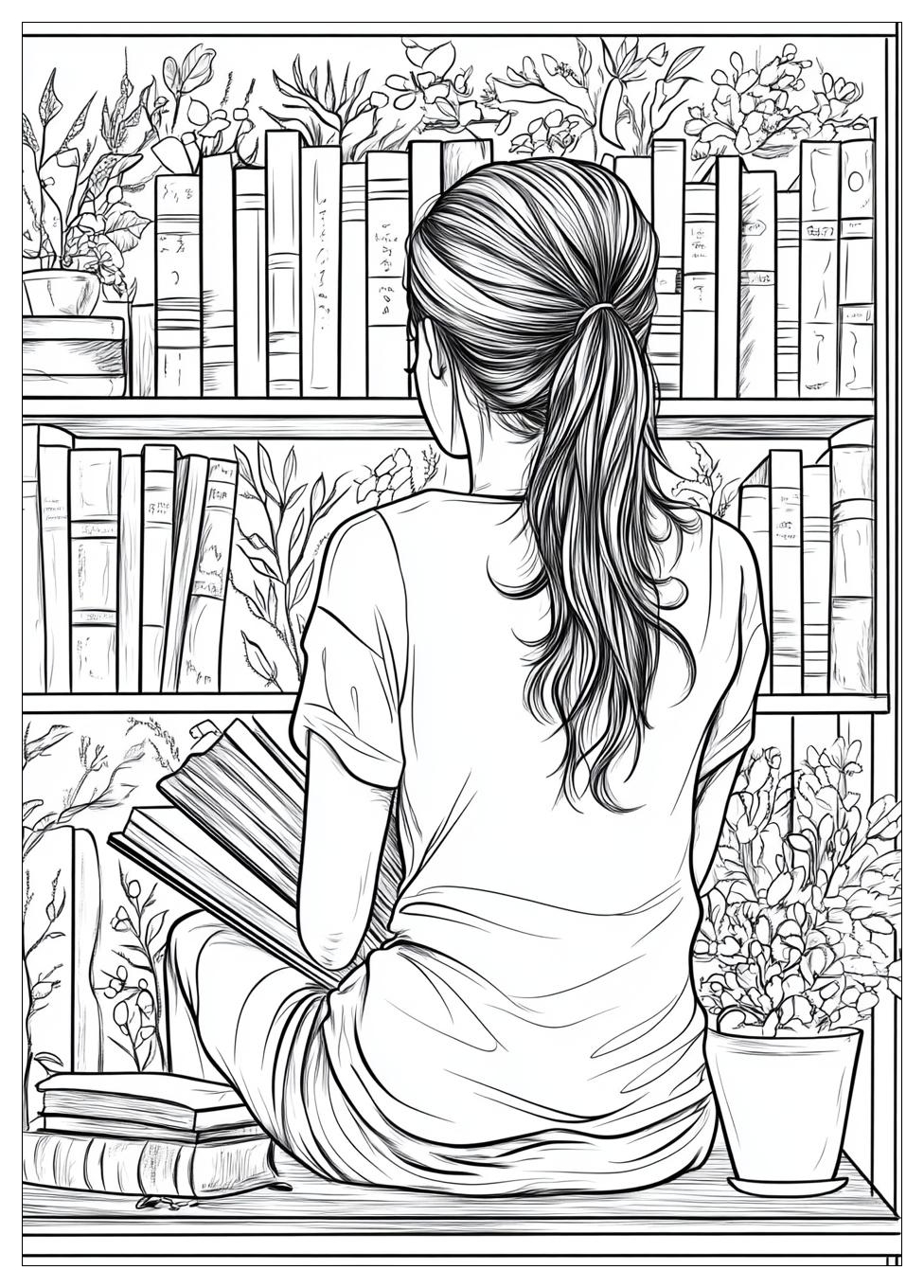 Reading Coloring Pages-20