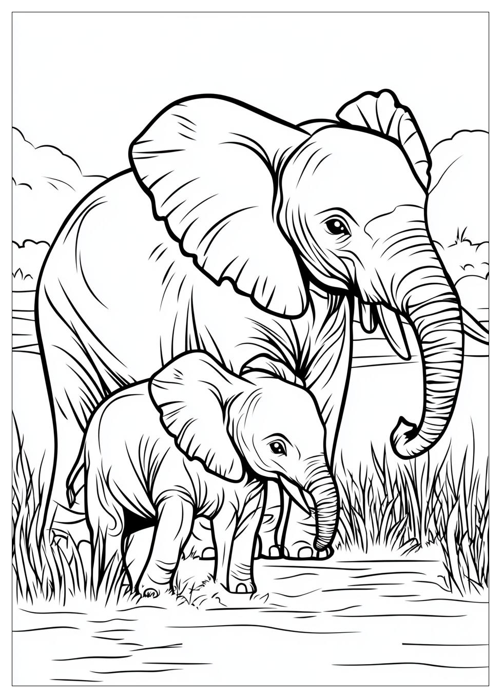 Realistic Animal Coloring Pages-1
