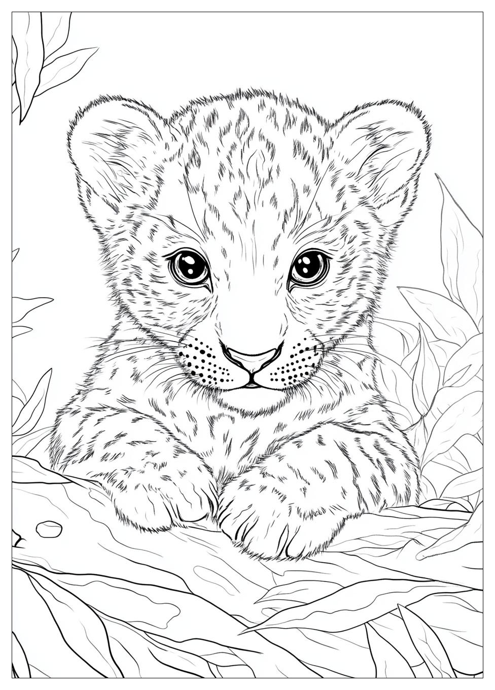 Realistic Animal Coloring Pages-2