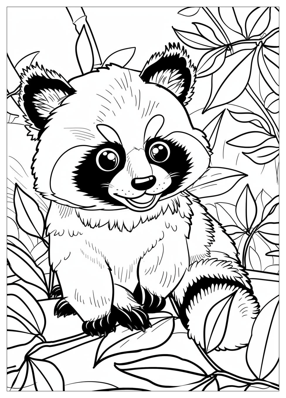 Red Panda Coloring Pages-10