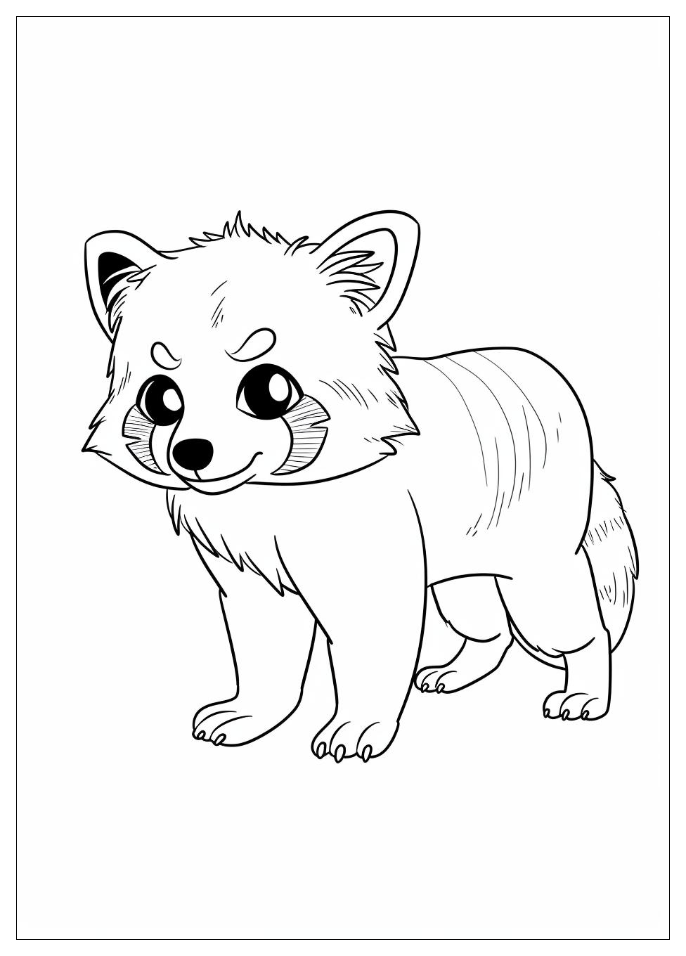 Red Panda Coloring Pages-12
