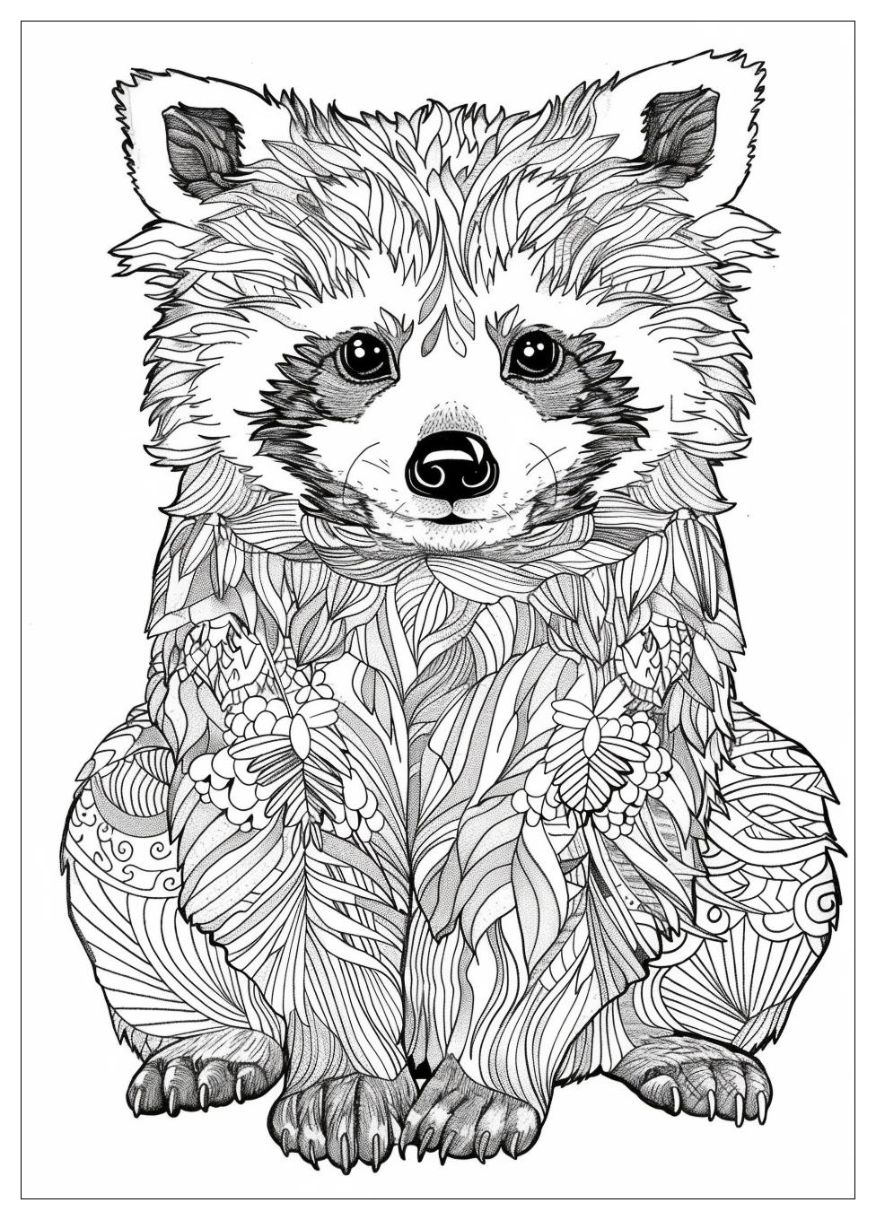 Red Panda Coloring Pages-15