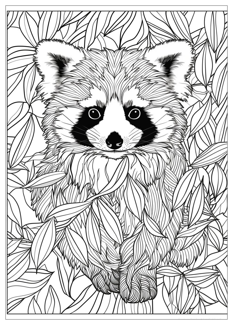 Red Panda Coloring Pages-18