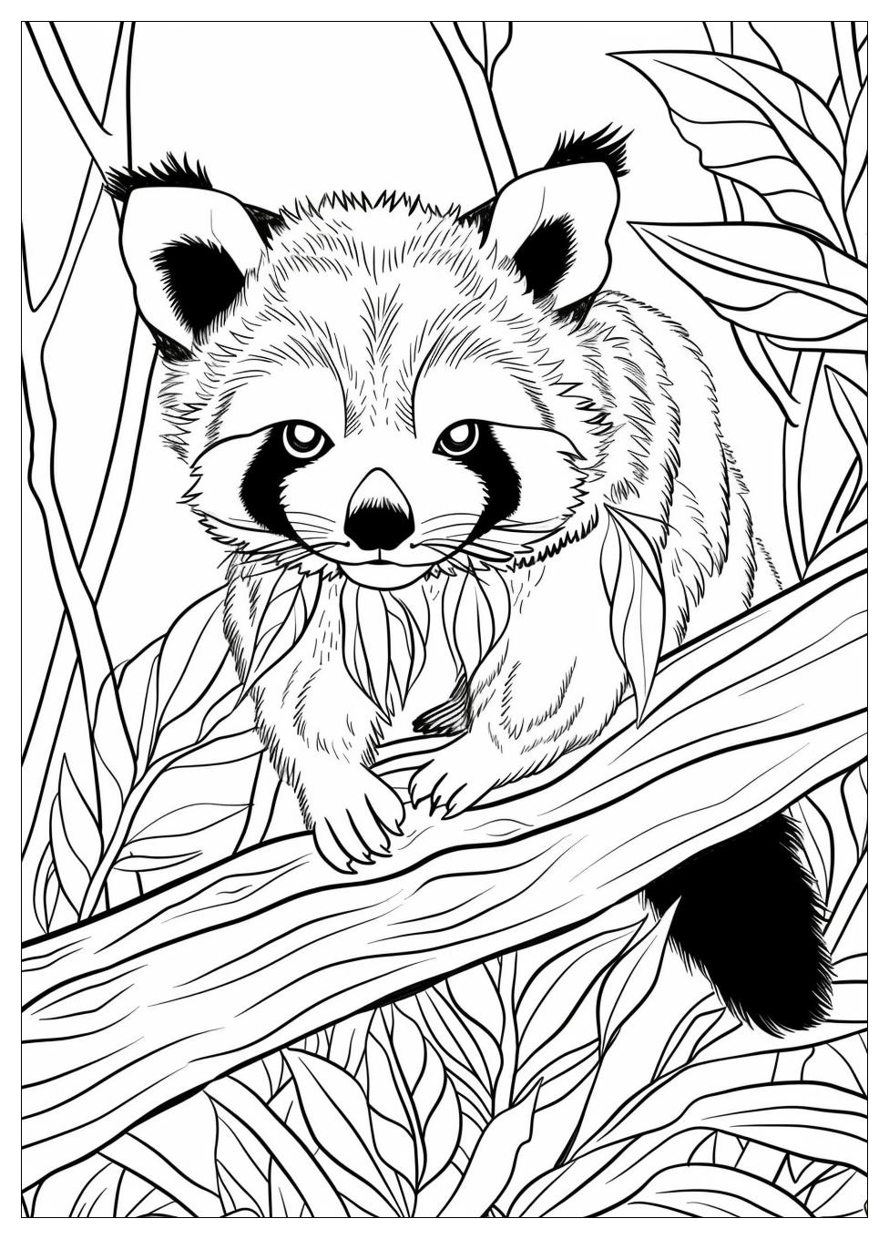 Red Panda Coloring Pages-2