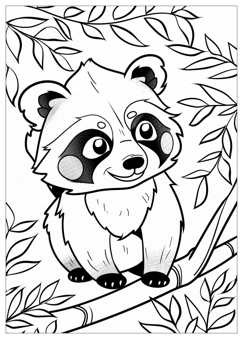 Red Panda Coloring Pages-5