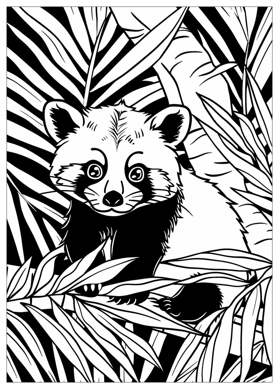Red Panda Coloring Pages-6