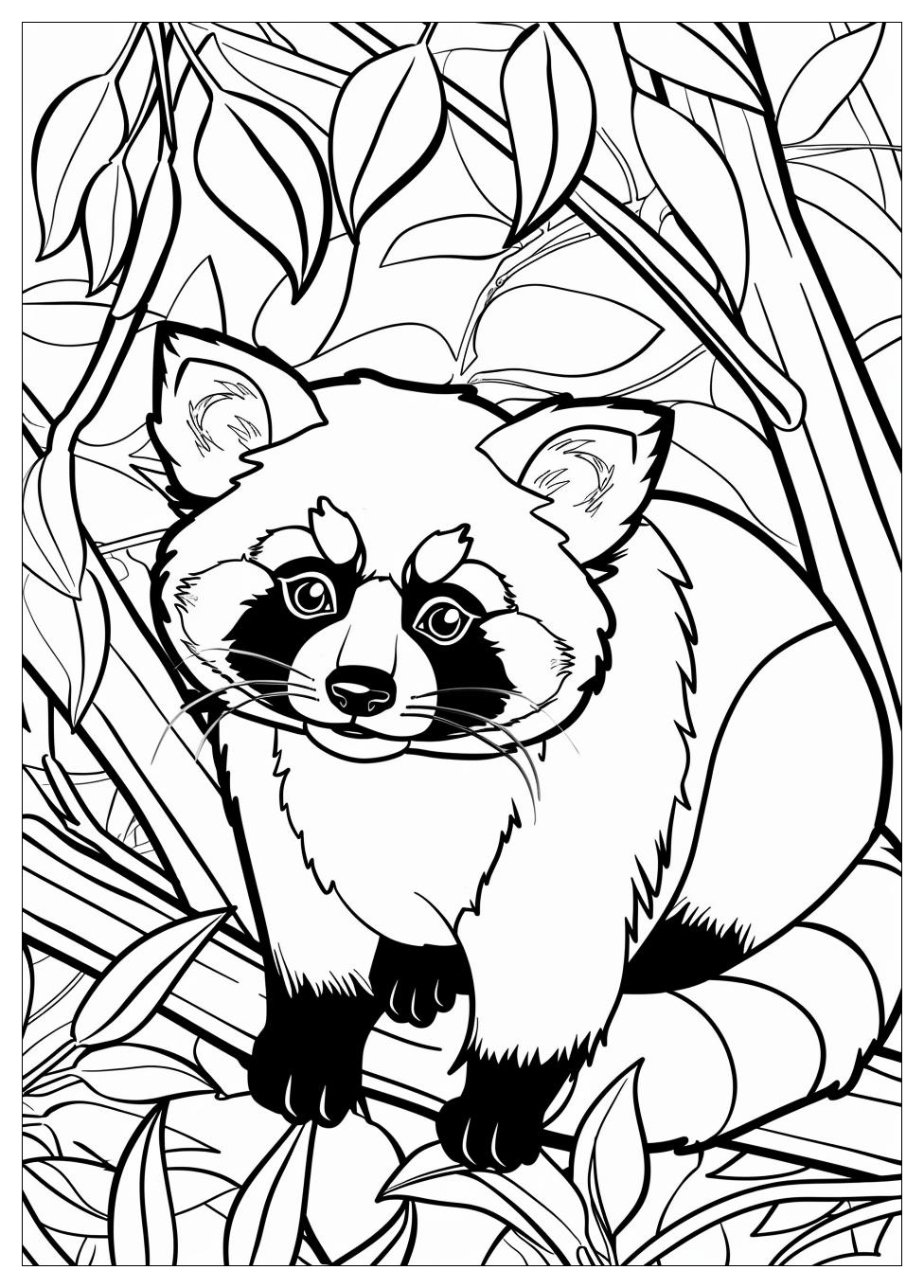 Red Panda Coloring Pages-8