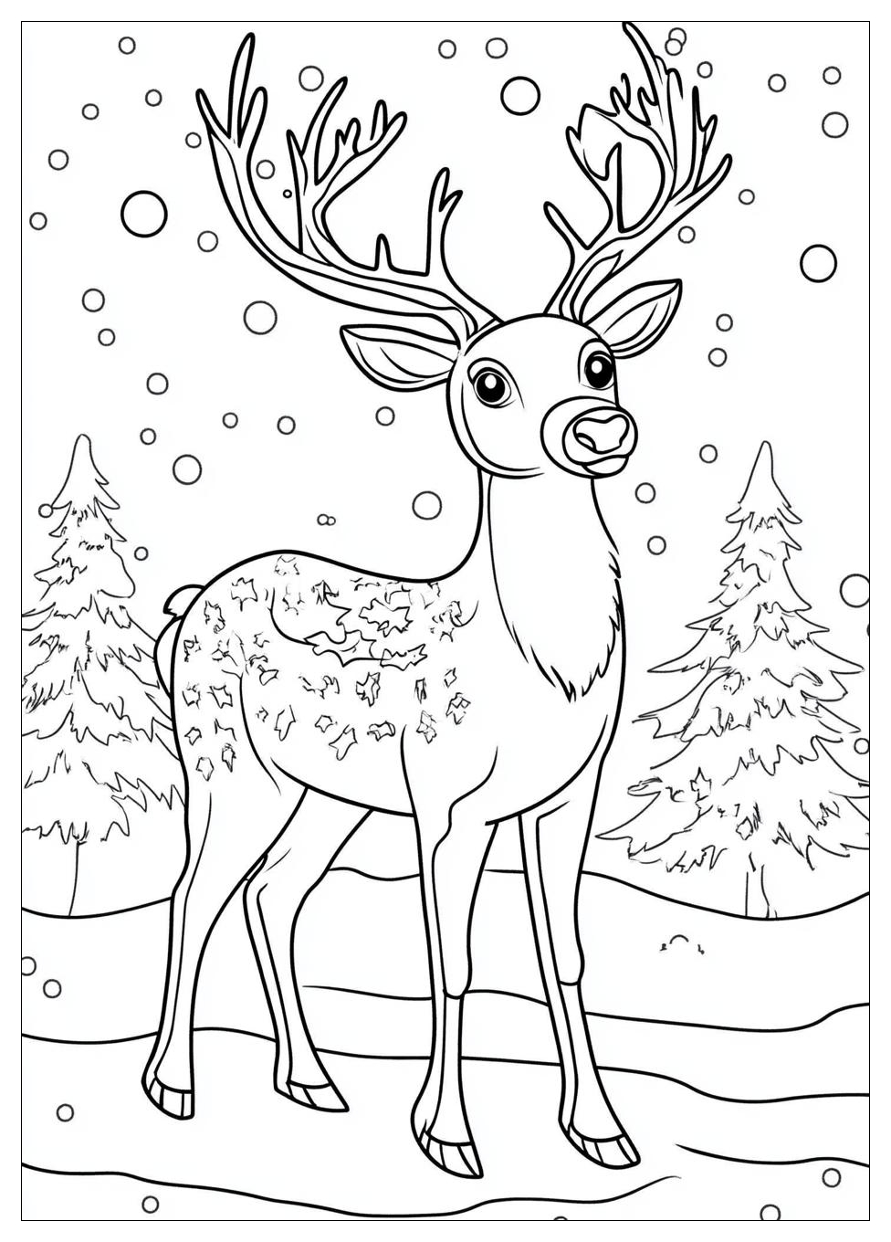 Reindeer Coloring Pages-10