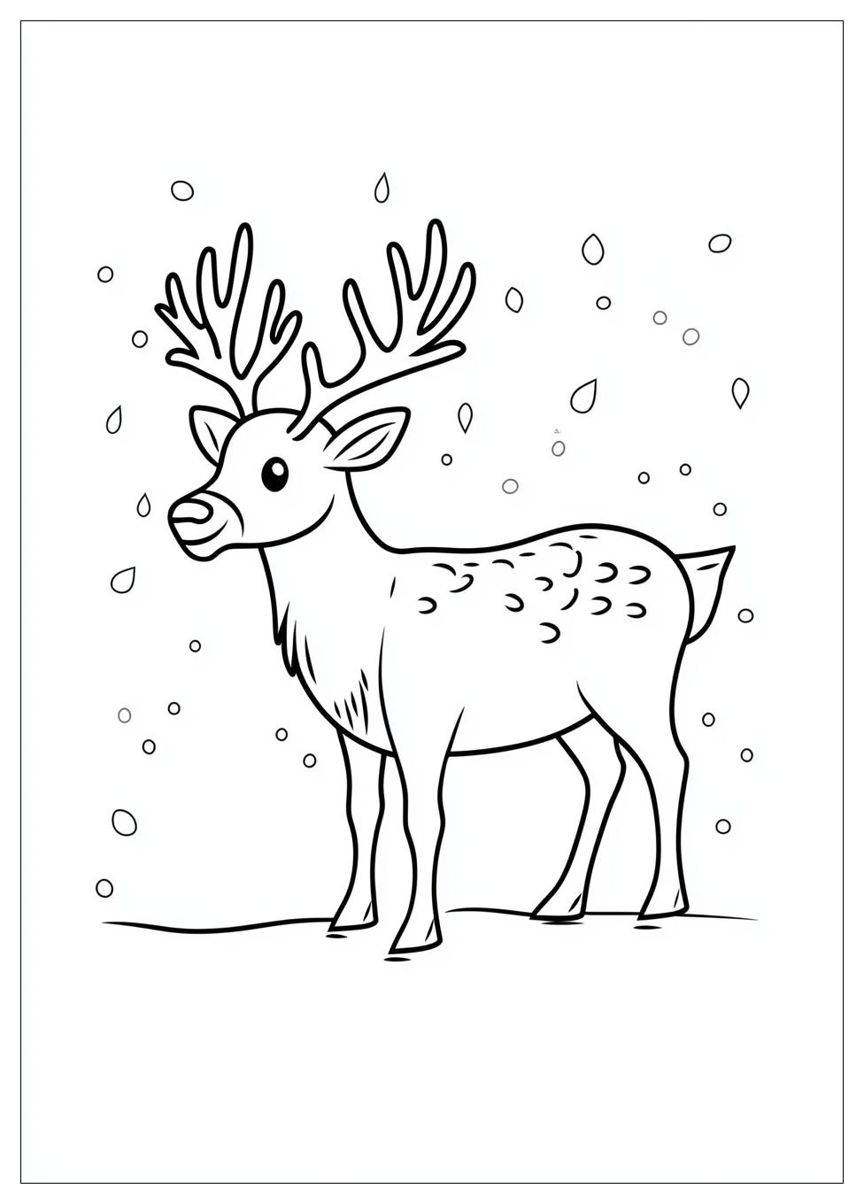 Reindeer Coloring Pages-11