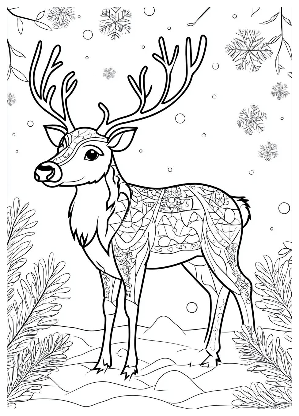 Reindeer Coloring Pages-12