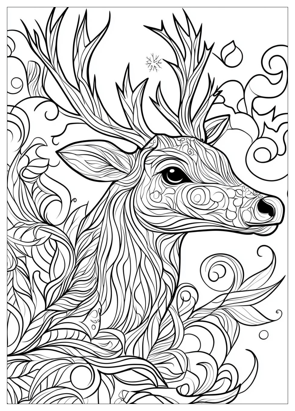 Reindeer Coloring Pages-13