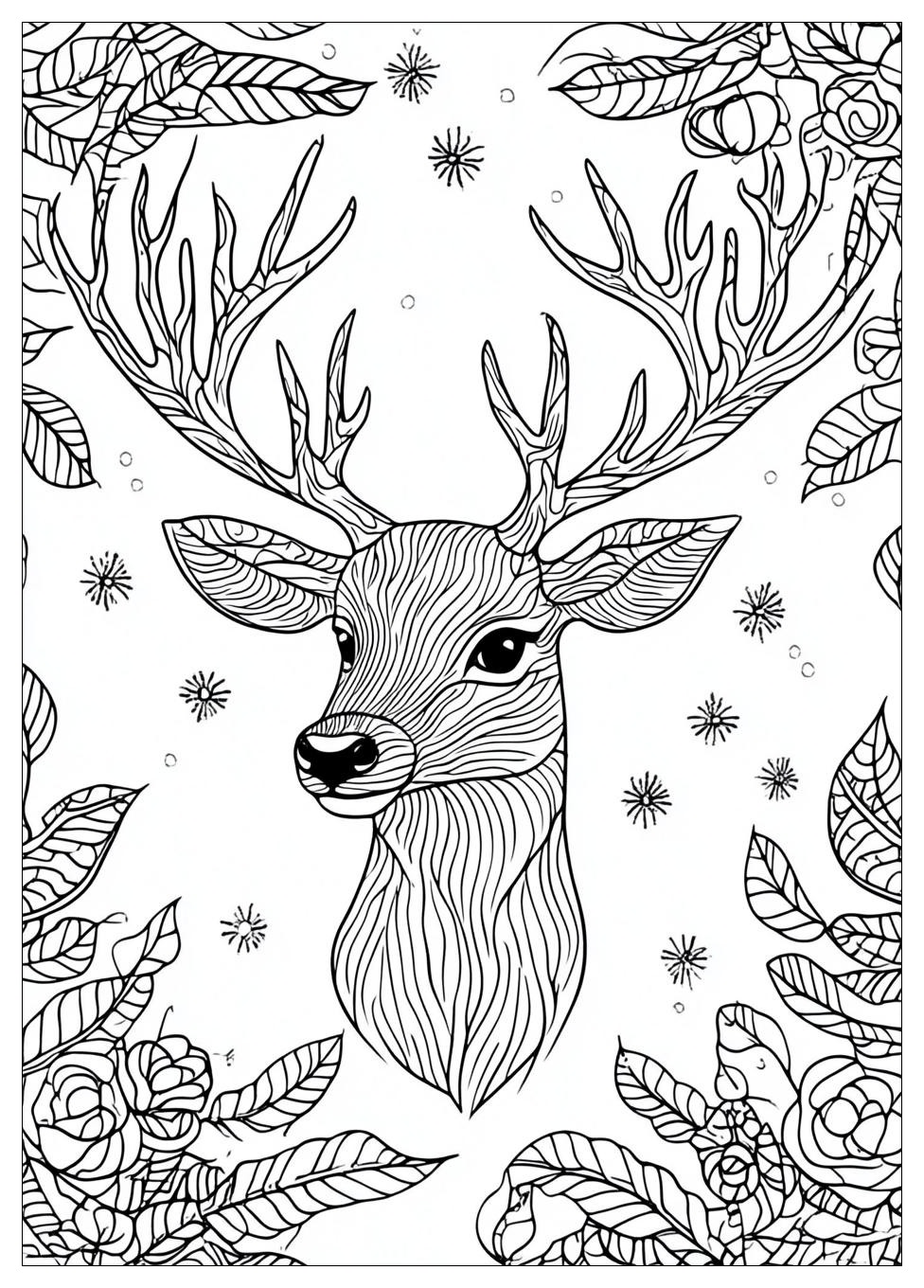 Reindeer Coloring Pages-14